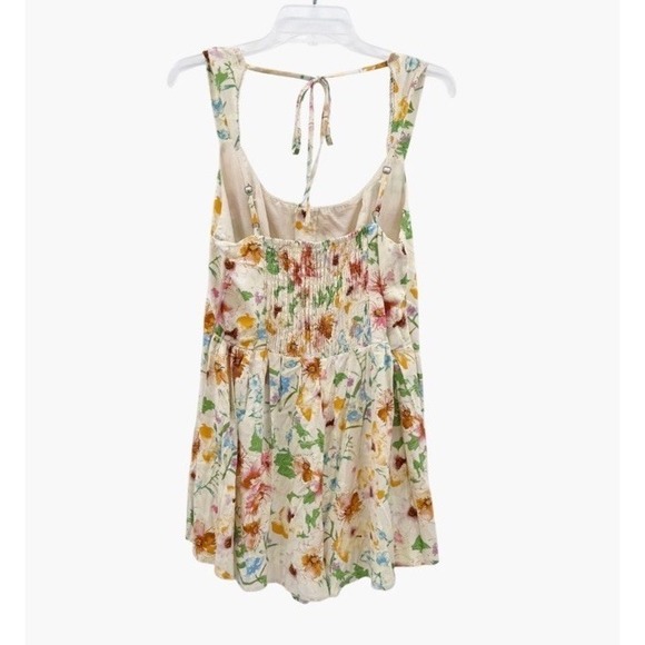 NEW Wild Fable Hook and Eye Romper - Light Yellow Floral - Size Large - Picture 4 of 5